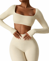 Seamless Sculpt Yoga Long Sleeve Set