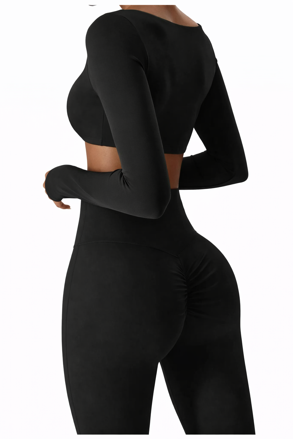 Seamless Sculpt Yoga Long Sleeve Set