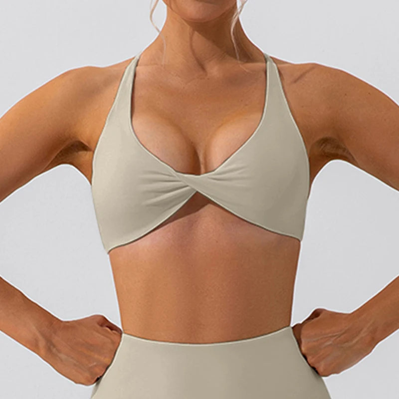 Twist Front Sculpt Bra