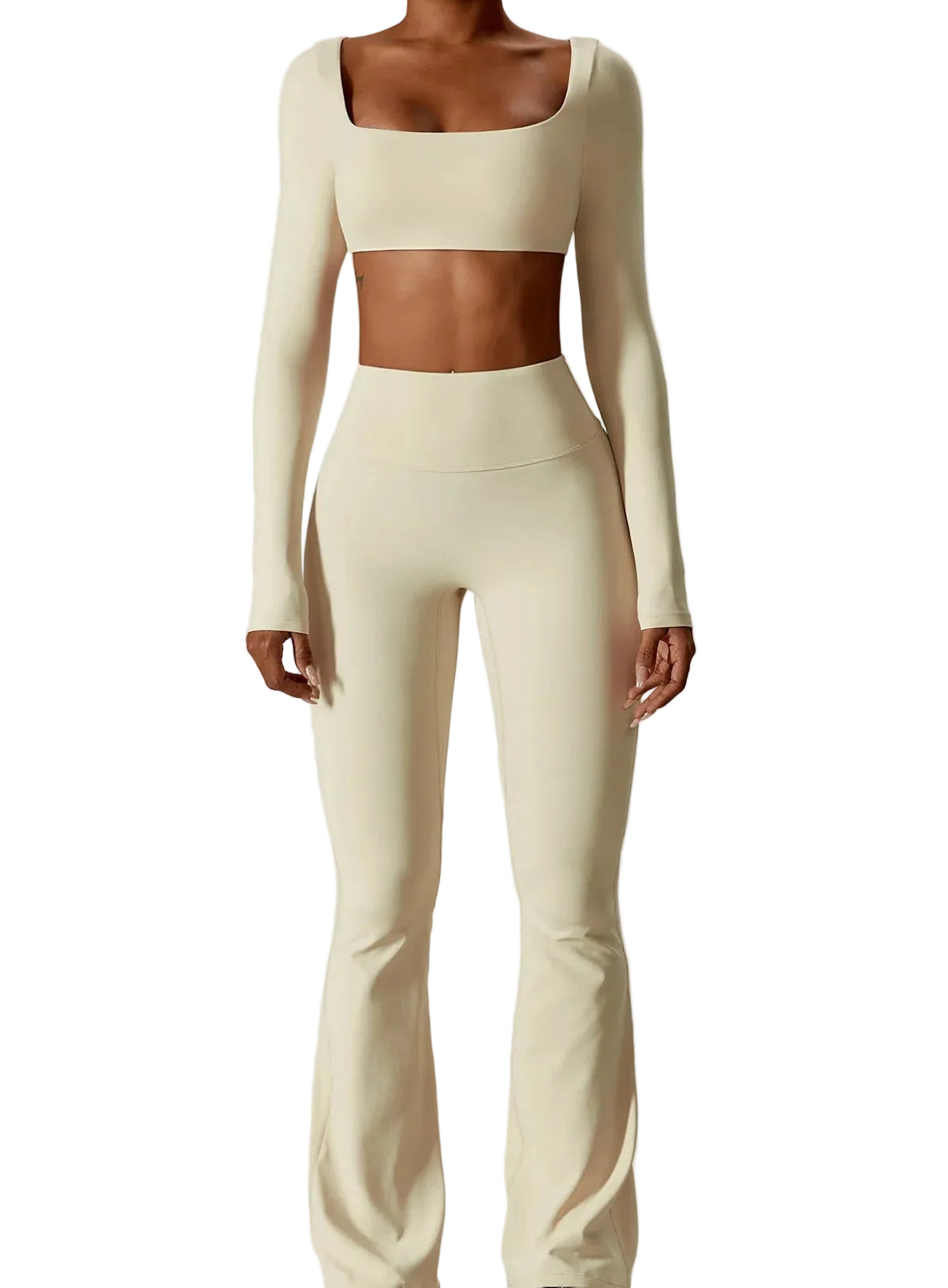 Seamless Sculpt Yoga Long Sleeve Set