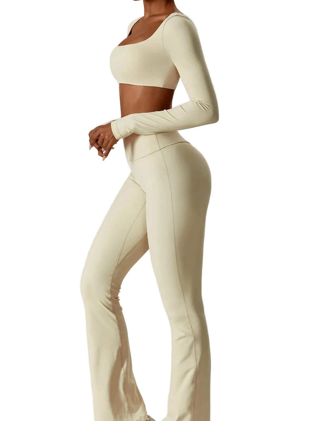 Seamless Sculpt Yoga Long Sleeve Set