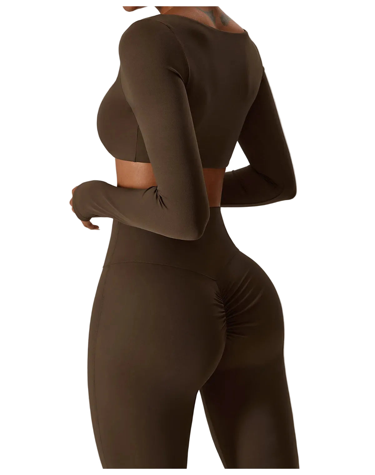 Seamless Sculpt Yoga Long Sleeve Set