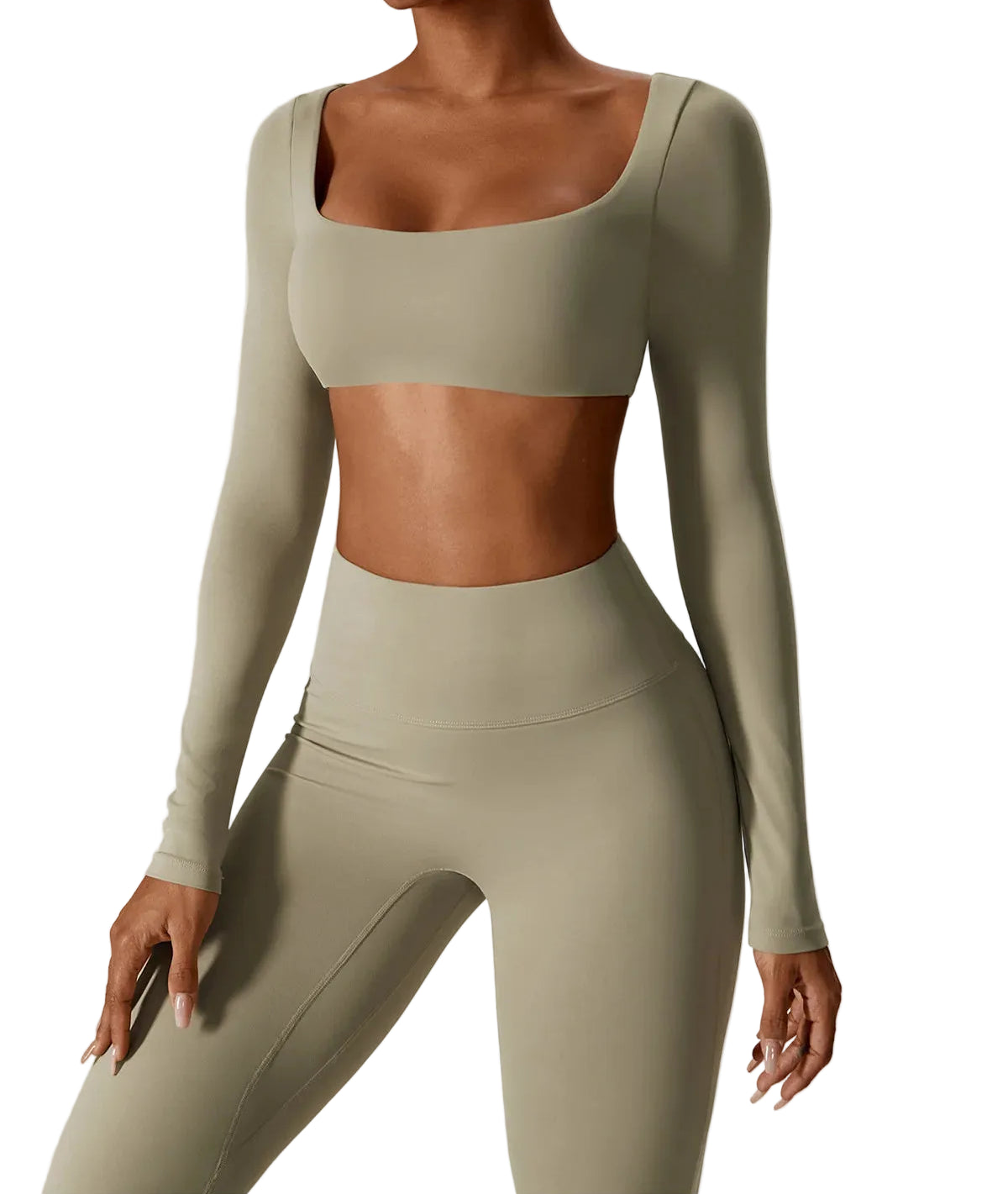 Seamless Sculpt Yoga Long Sleeve Set