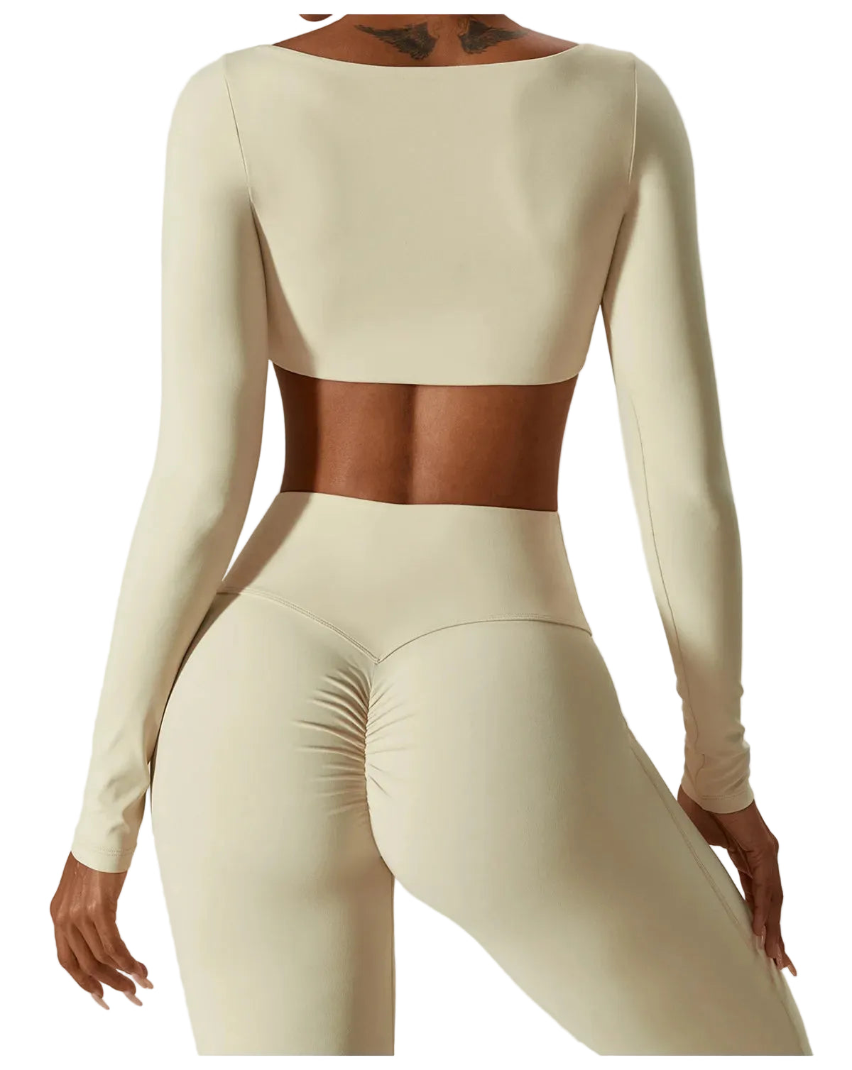 Seamless Sculpt Yoga Long Sleeve Set